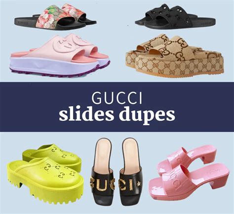 dupe gucci slides|gucci platform slides dupe.